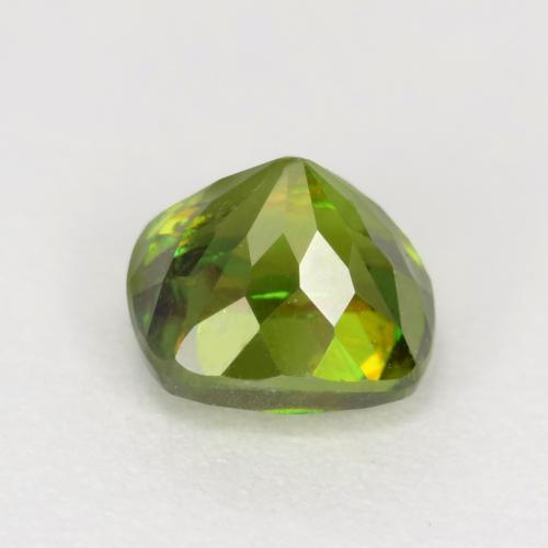 Sphene Gemstone in 5.1 x 5 mm Size for Sale, Sphene Stone in Forest Green Color
