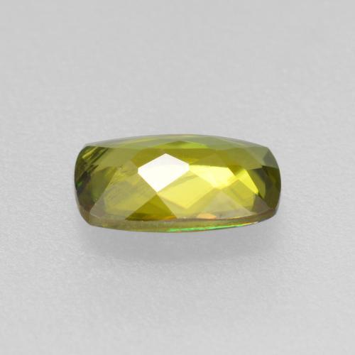 Sphene Gemstone in 6.3 x 3.9 mm Size for Sale, Sphene Stone in Medium Green Color