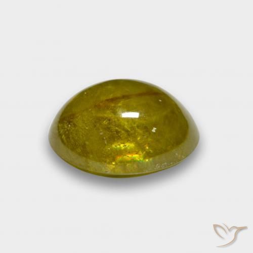 Sphene Gemstone in 10 x 8 mm (calibrated) Size for Sale, Sphene Stone in Light Yellow Color