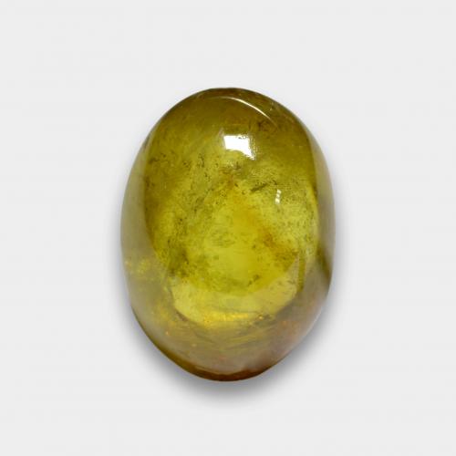 Amarillo otoño Esfena Gema - 4.2ct Cabujón Óvalo (ID: 577879)