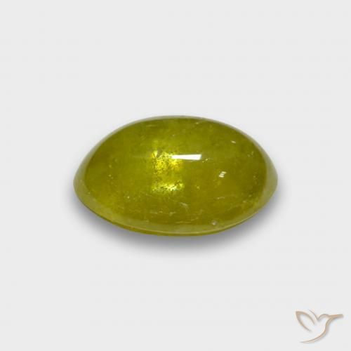 Sphene Gemstone in 10 x 8 mm (calibrated) Size for Sale, Sphene Stone in Pineapple Yellow Color