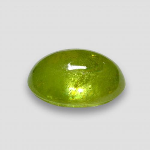 Sphene Gemstone in 9 x 7 mm (calibrated) Size for Sale, Sphene Stone in Medium Green Color