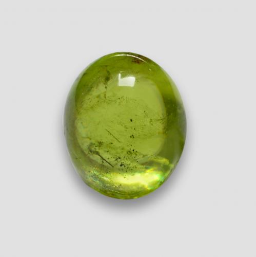 Medium Green Sphene Gem - 2.1ct Oval Cabochon (ID: 578118)