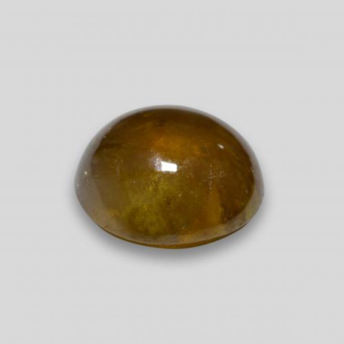 Sphene Gemstone in 8.6 x 8.3 mm Size for Sale, Sphene Stone in Golden Brown Color