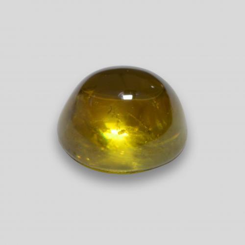 Sphene Gemstone in 7 mm (calibrated) Size for Sale, Sphene Stone in Earthy Gold Color