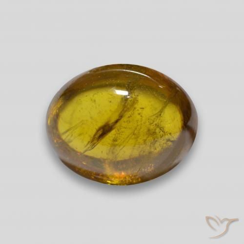 3.01ct Natural Dark Gold Sphene, Oval, Transparent