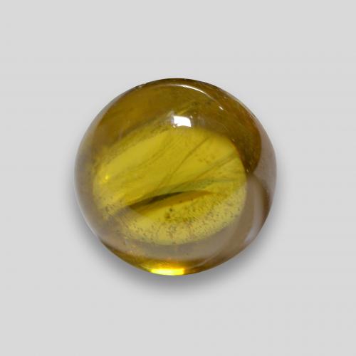 Gold Sphene Gem - 1.8ct Round Cabochon (ID: 578724)