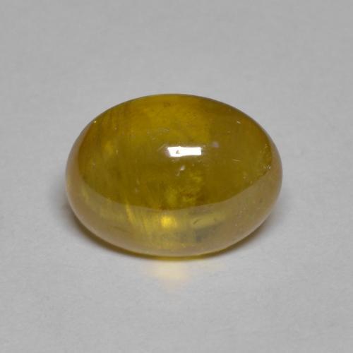 Amarillo terroso Esfena Gema - 2.3ct Cabujón Óvalo (ID: 585710)
