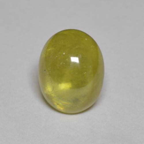 Pineapple Yellow Sphen Edelstein - 2.4ct Oval Cabochon (ID: 585712)