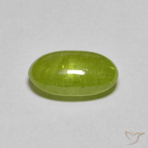 Sphene Gemstone in 10 x 6.3 mm Size for Sale, Sphene Stone in Lively Green Color