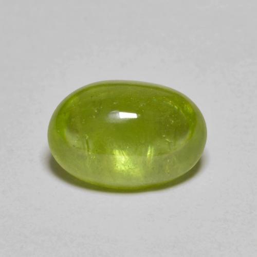 3.00 ct Green Sphene Stone, Natural Sphene in Oval Cabochon Shape for Sale