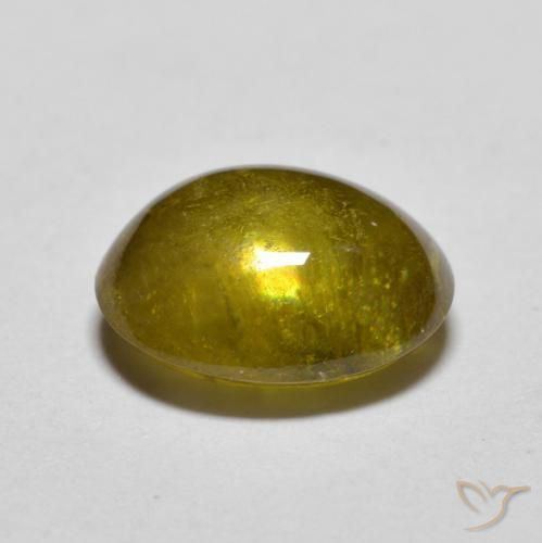Sphene Gemstone in 9.3 x 7.7 mm Size for Sale, Sphene Stone in Deep Golden Brown Color