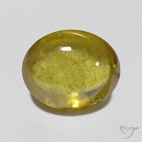 2.9 ct Yellow Sphene, 9.3 x 7.7 mm Oval Cut From Sri Lanka, Photo A