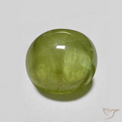 2.95ct Natural Lively Green Sphene, Oval, Translucent
