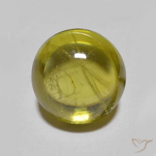 2.04ct Natural Medium Gold Sphene, Round, Translucent