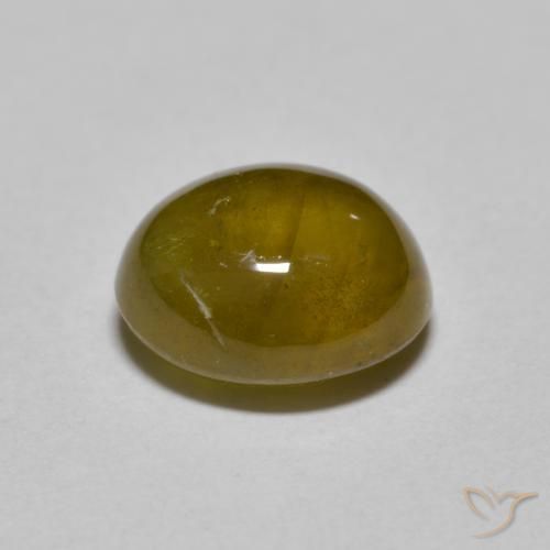 Sphene Gemstone in 8.7 x 8 mm Size for Sale, Sphene Stone in Golden Brown Color