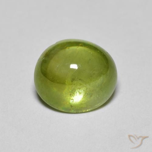 2.04ct Natural Olive Green Sphene, Oval, Transparent