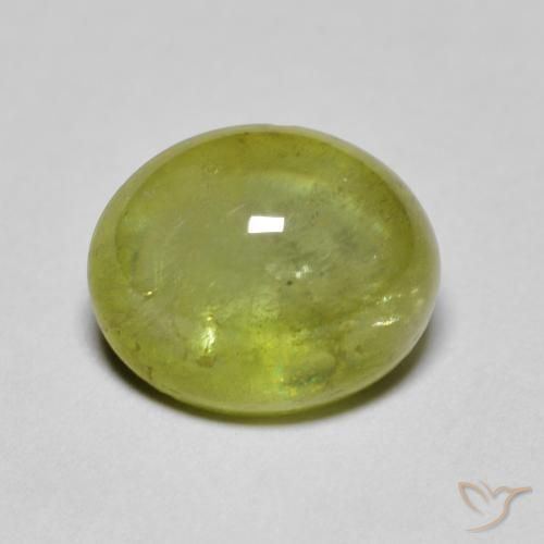 2.88 ct Green Sphene, 8.9 x 7.4 mm Oval Cut From Sri Lanka, Photo A