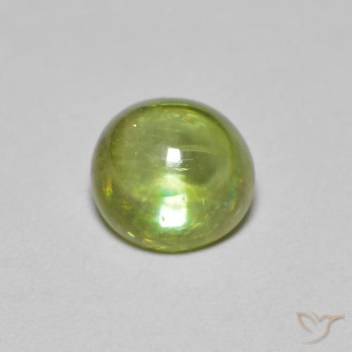 1.46ct Natural Medium Light Green Sphene, Oval, Transparent