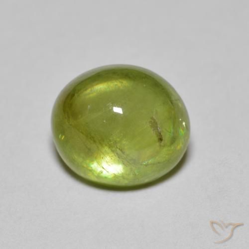 2.17 ct Green Sphene, 7.5 x 6.6 mm Oval Cut From Sri Lanka, Photo A