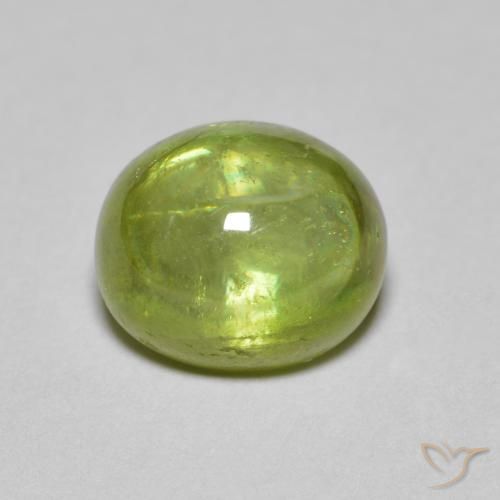 2.51ct Natural Olive Green Sphene, Oval, Transparent