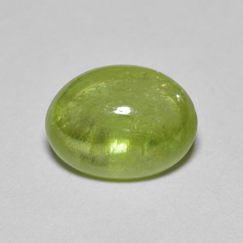 Medium Green Sphene Gem - 1.9ct Oval Cabochon (ID: 611674)