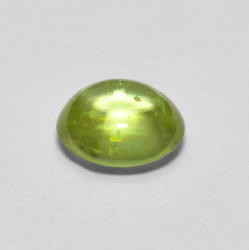 Sphene Gemstone in 5.5 x 5 mm Size for Sale, Sphene Stone in Light Lively Green Color