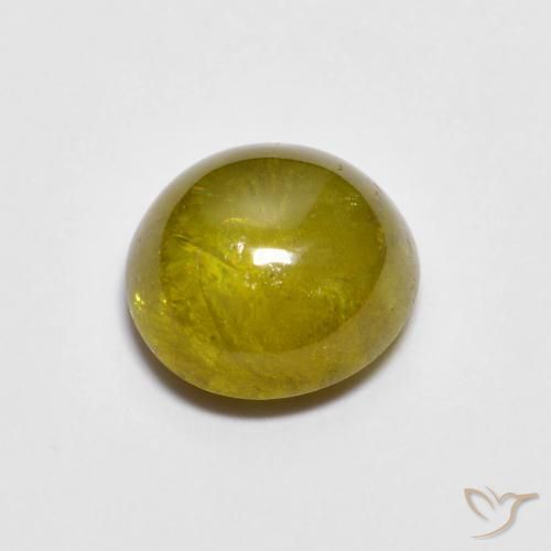 1.71ct Natural Greenish Golden Brown Sphene, Oval, Translucent