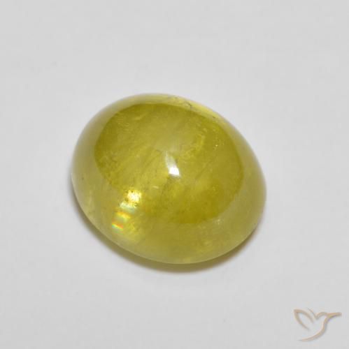 2.78 ct Yellow Sphene, 8.3 x 7 mm Oval Cut From Sri Lanka, Photo A
