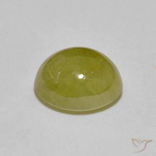 Sphene Gemstone in 9 x 7 mm (calibrated) Size for Sale, Sphene Stone in Yellowish Green Color