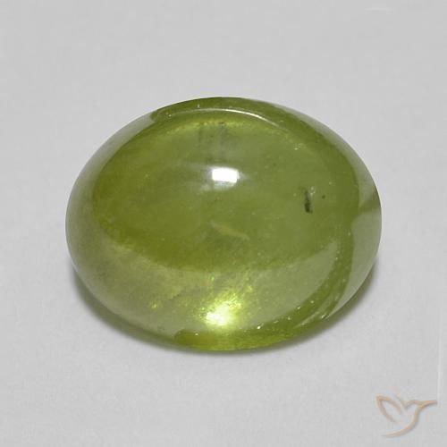 1.54ct Natural Olive Green Sphene, Oval, Translucent