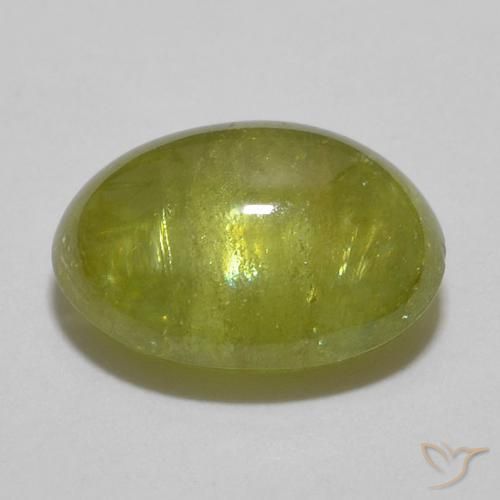 Sphene Gemstone in 9 x 6 mm (calibrated) Size for Sale, Sphene Stone in Light Green Color