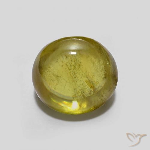 2.23ct Natural Yellowish Green Sphene, Oval, Transparent