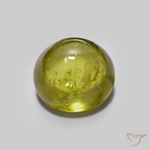 2.07ct Natural Yellowish Green Sphene, Oval, Transparent