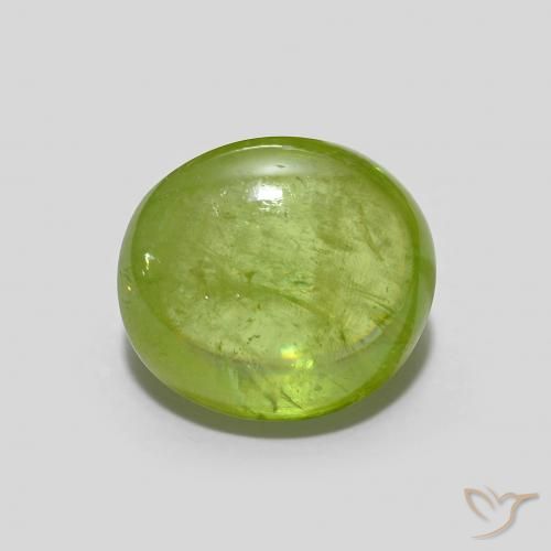 2.53 ct Green Sphene, 8.6 x 7.7 mm Oval Cut From Sri Lanka, Photo A