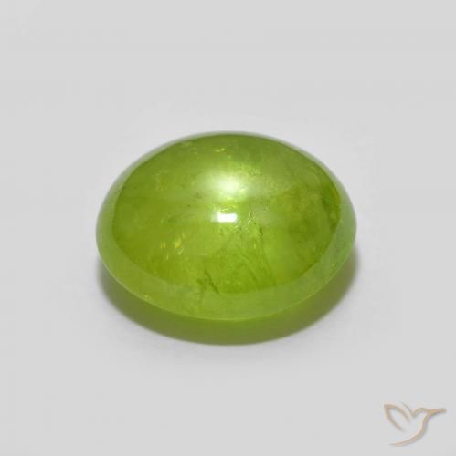 Sphene Gemstone in 8.6 x 7.7 mm Size for Sale, Sphene Stone in Bright Green Color