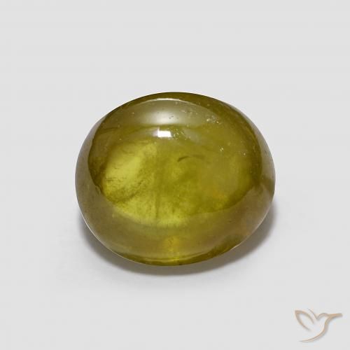 2.08ct Natural Yellowish Green Sphene, Oval, Transparent
