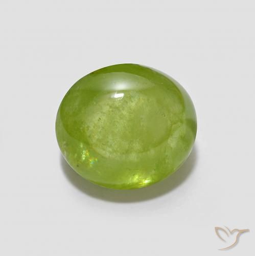 1.72 ct Green Sphene, 7.4 x 6.5 mm Oval Cut From Sri Lanka, Photo A