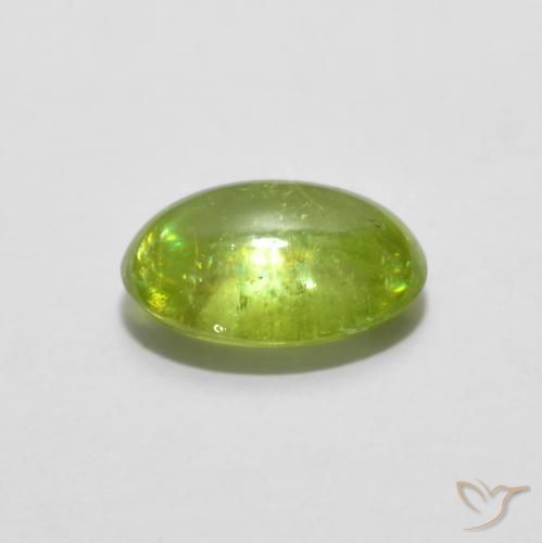 Sphene Gemstone in 7.8 x 5.5 mm Size for Sale, Sphene Stone in Bright Green Color