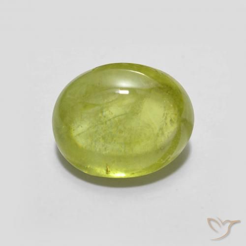 2.37ct Natural Medium Yellow Sphene, Oval, Transparent