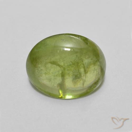 1.79ct Natural Medium Green Sphene, Oval, Transparent