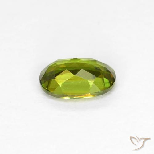Sphene Gemstone in 5.4 x 3.6 mm Size for Sale, Sphene Stone in Medium Dark-Green Color