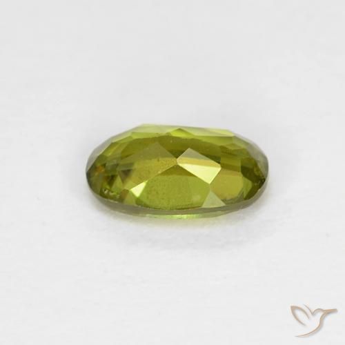 Sphene Gemstone in 5.9 x 3.7 mm Size for Sale, Sphene Stone in Warm Earthy Green Color