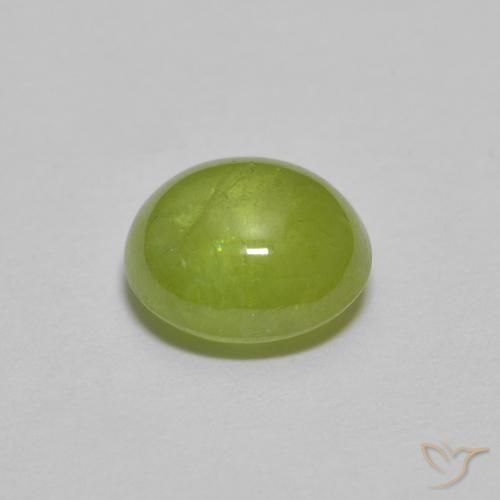 Sphene Gemstone in 6.8 x 6.5 mm Size for Sale, Sphene Stone in Olive Green Color