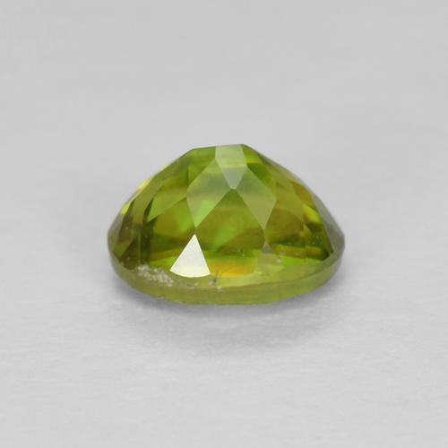 Sphene Gemstone in 5.1 x 3.6 mm Size for Sale, Sphene Stone in Warm Earthy Green Color