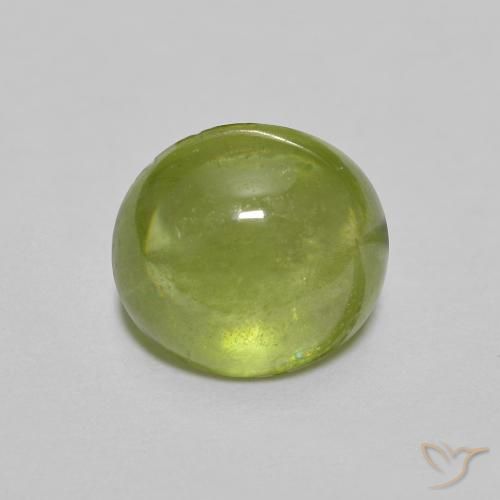 1.53ct Natural Bright Green Sphene, Oval, Transparent