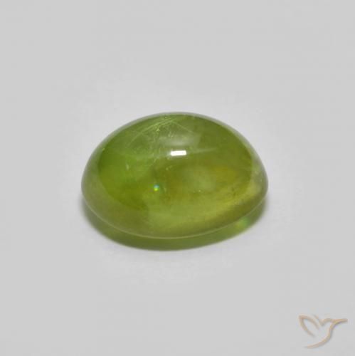 Sphene Gemstone in 7.5 x 5.6 mm Size for Sale, Sphene Stone in Light Green Color