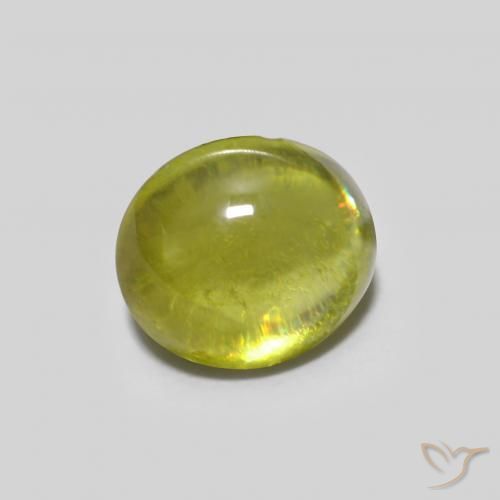 1.07ct Natural Warm Forest Green Sphene, Oval, Transparent