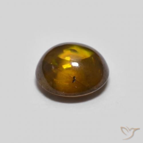 Sphene Gemstone in 5.6 x 5.2 mm Size for Sale, Sphene Stone in Warm Brown Color