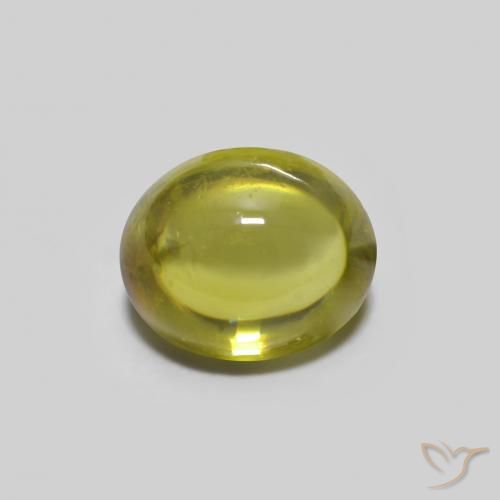 0.73ct Natural Yellowish Green Sphene, Oval, Transparent